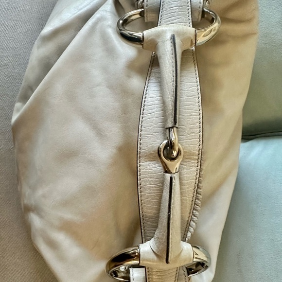 Gucci XL Leather Horsebit Hobo -
Neutrals Totes, Handba - Picture 2 of 3